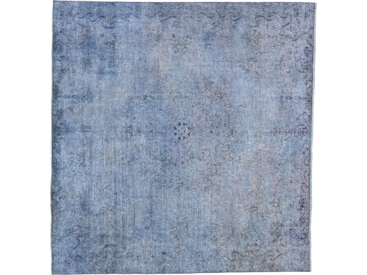 Vintage Overdyed Square Wool Rug 6 X 6