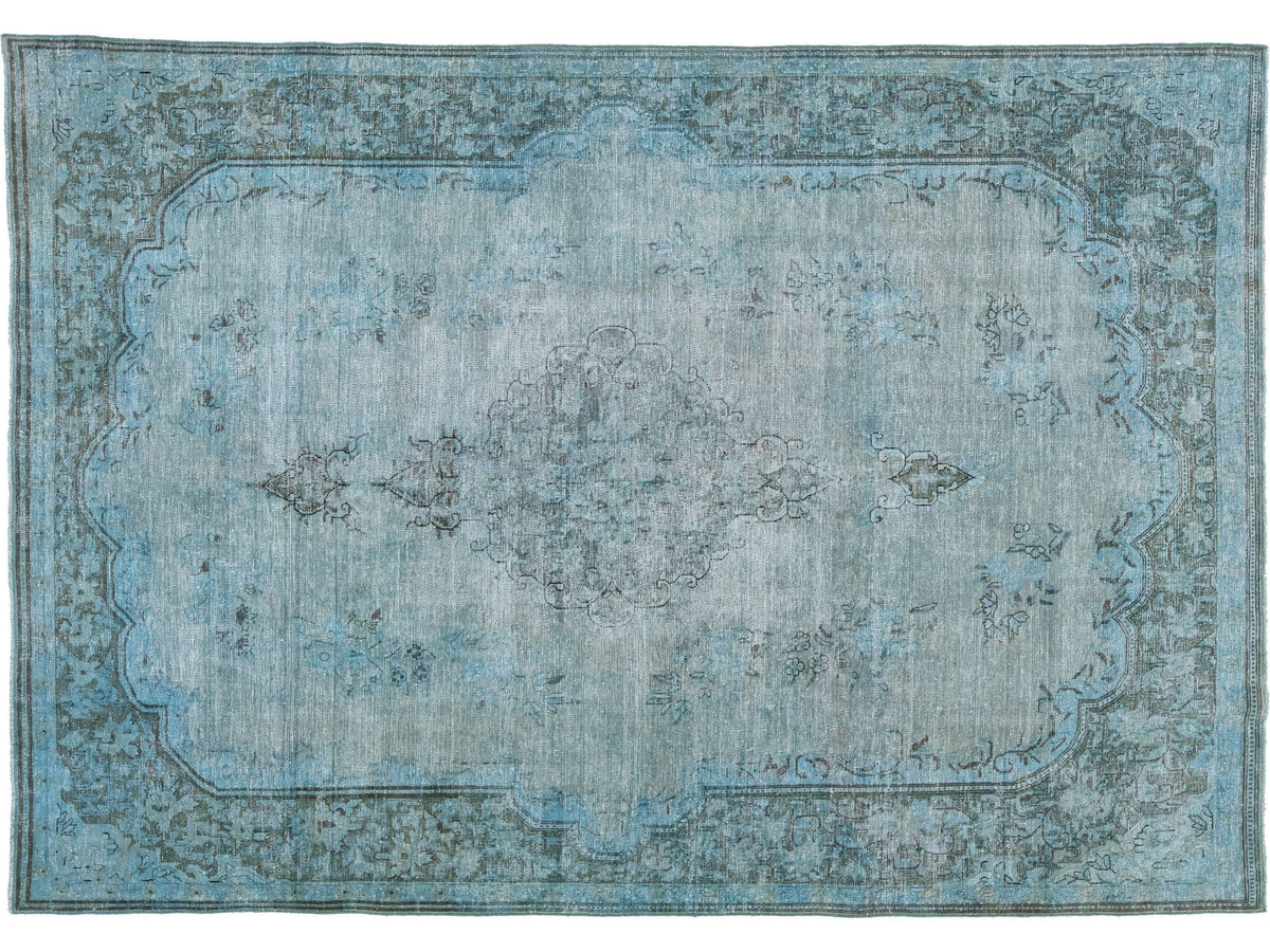 Vintage Overdyed Wool Rug 8 X 10