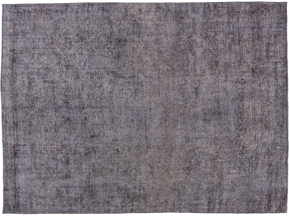 Vintage Overdyed Wool Rug 7 X 10