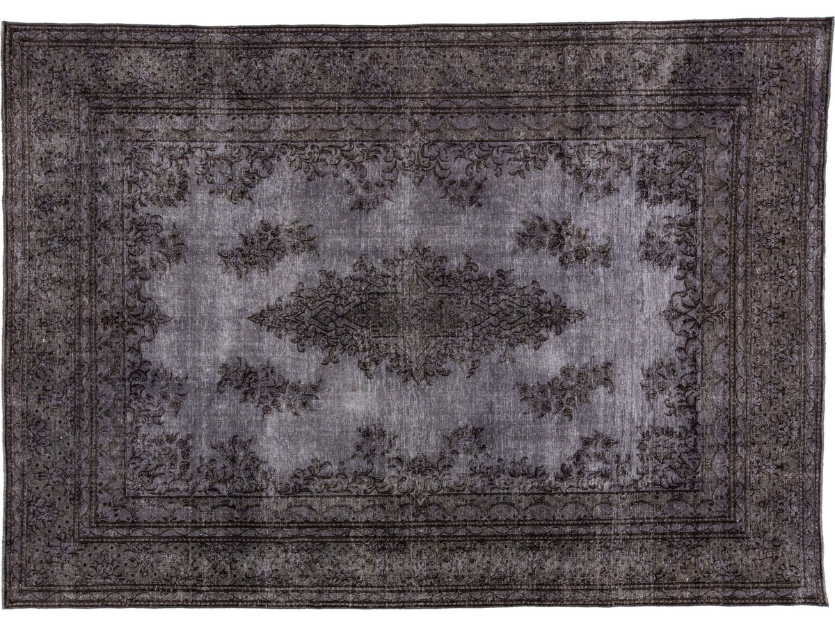 Vintage Overdyed Wool Rug 7 X 10