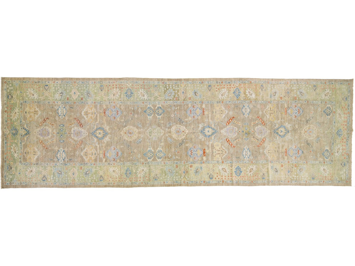 Modern Sultanabad Wool Runner 7 X 23