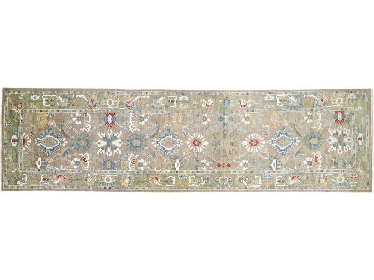 Modern Sultanabad Wool Runner 7 X 24
