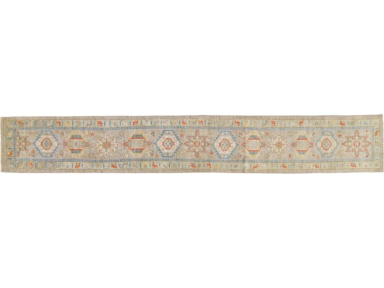 Modern Sultanabad Wool Runner 3 X 19