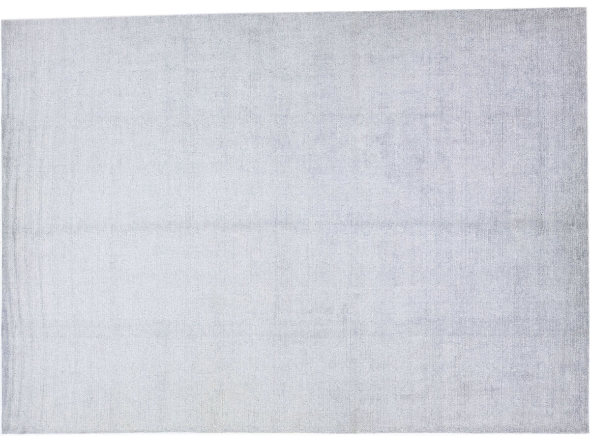 Modern Wool and Silk Rug 10 X 14