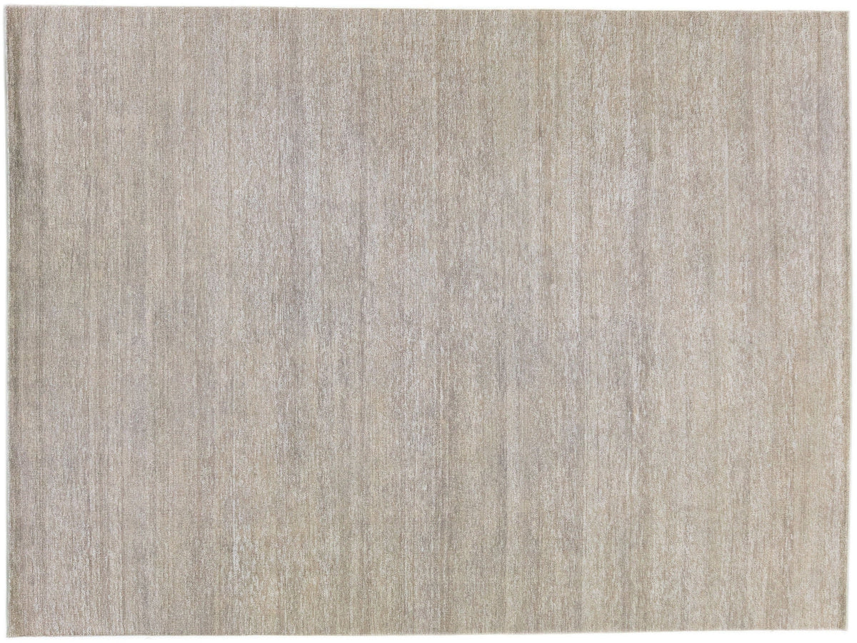 Modern Desert Wool & Silk Rug 9 X 12