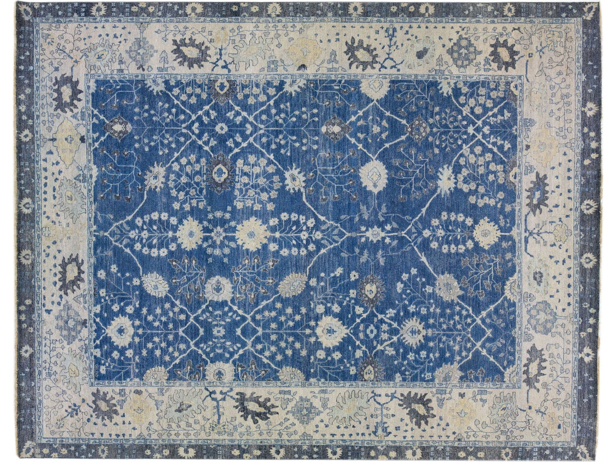 Modern Indian Wool Rug 12 X 15