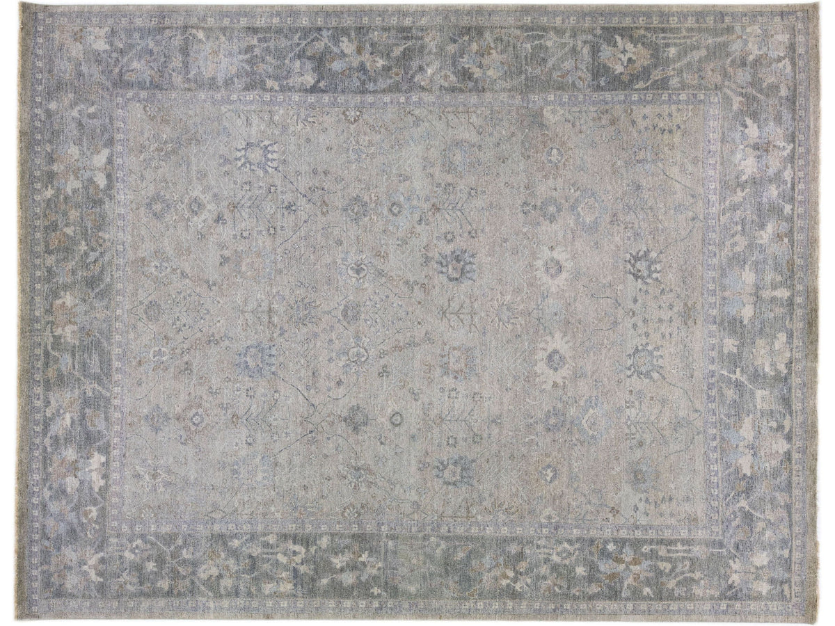 Modern Indian Wool Rug 12 X 15