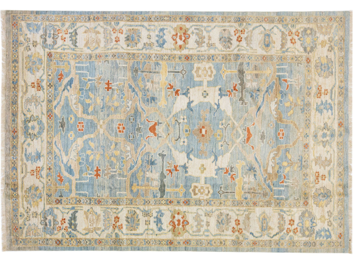 Modern Sultanabad Wool Rug 7 X 10
