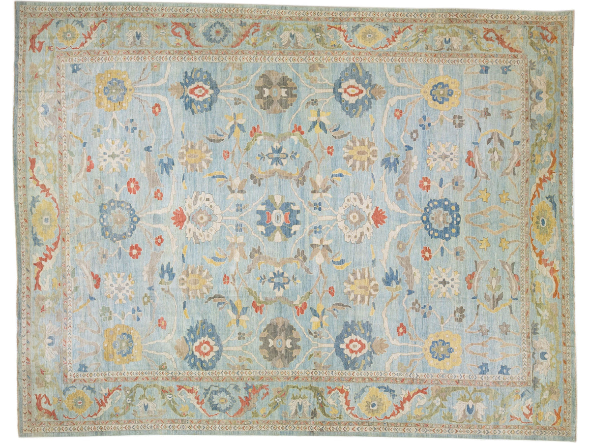 Modern Sultanabad Wool Rug 18 X 23