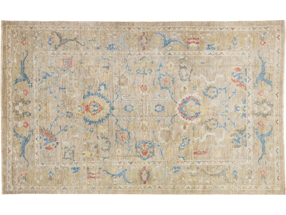 Modern Sultanabad Wool Rug 6 X 10