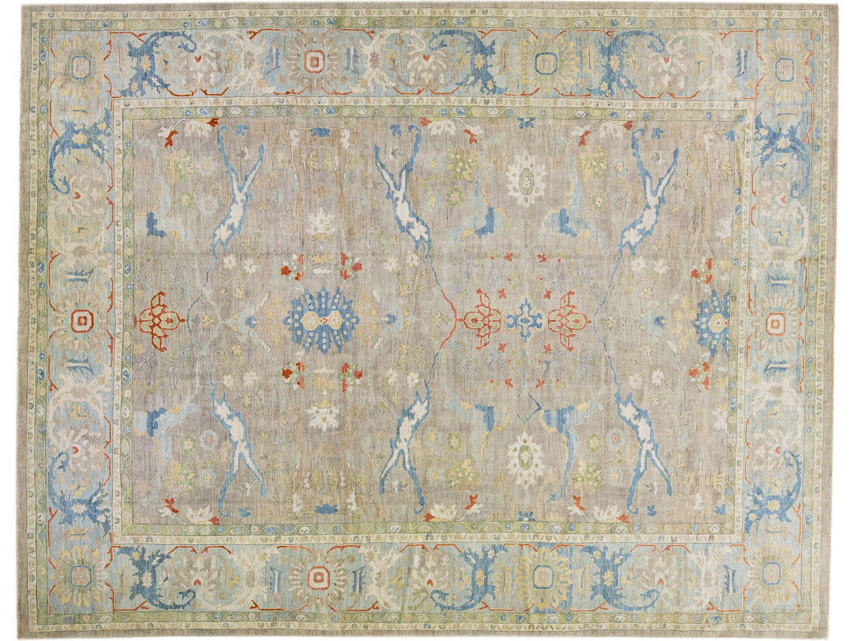 Modern Sultanabad Wool Rug 15 X 19