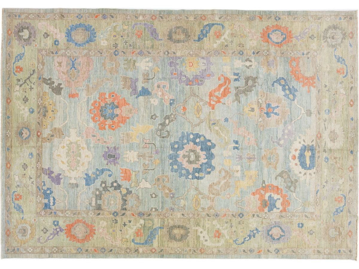 Modern Sultanabad Wool Rug 10 X 15