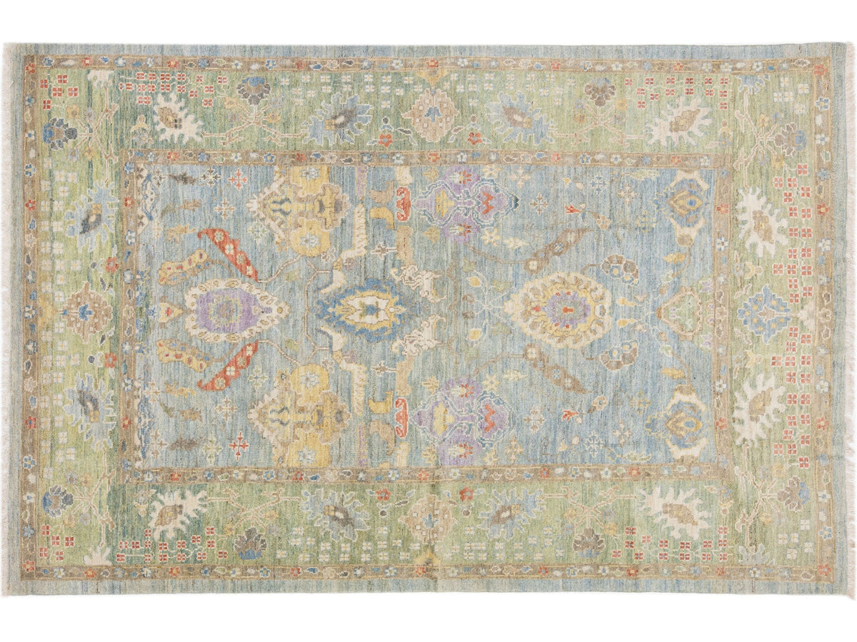 Modern Sultanabad Wool Rug 7 X 10
