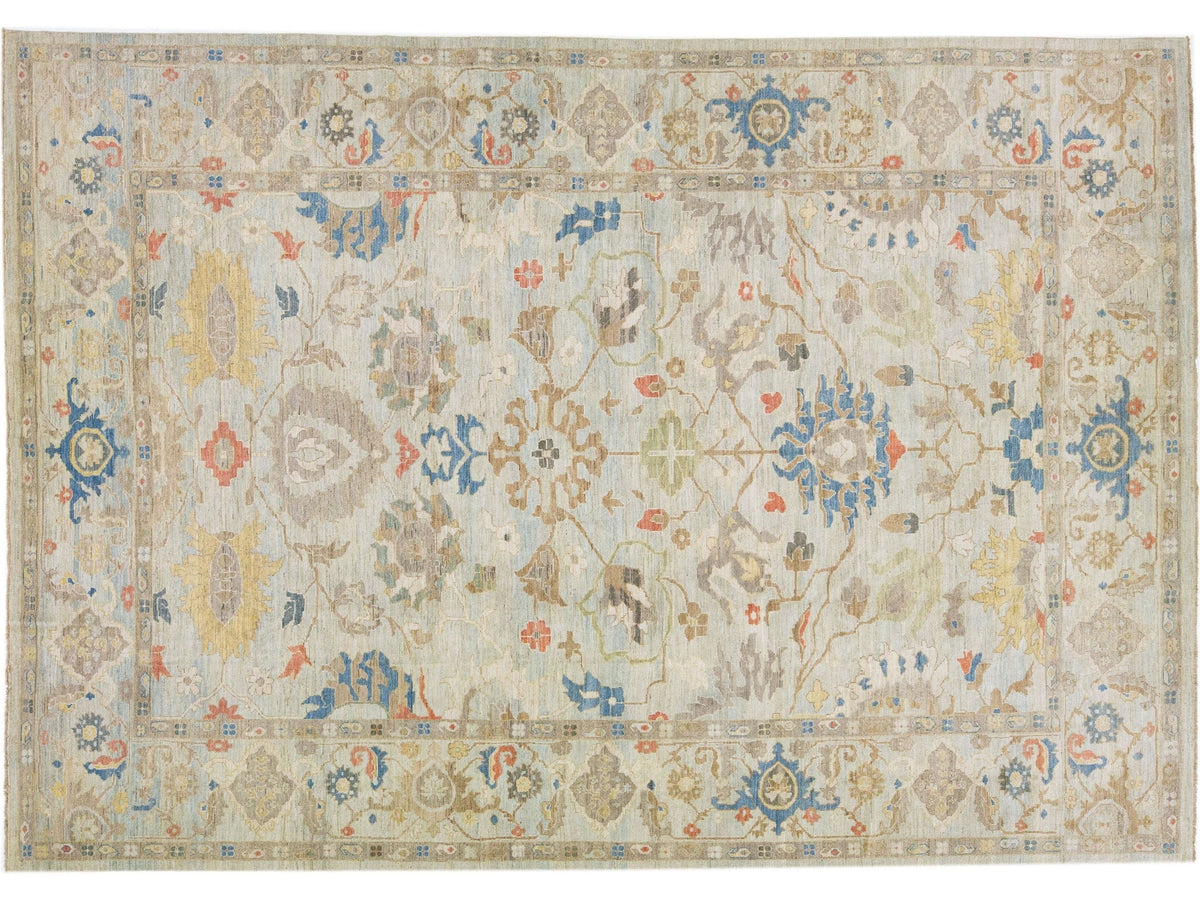 Modern Sultanabad Wool Rug 9 X 12