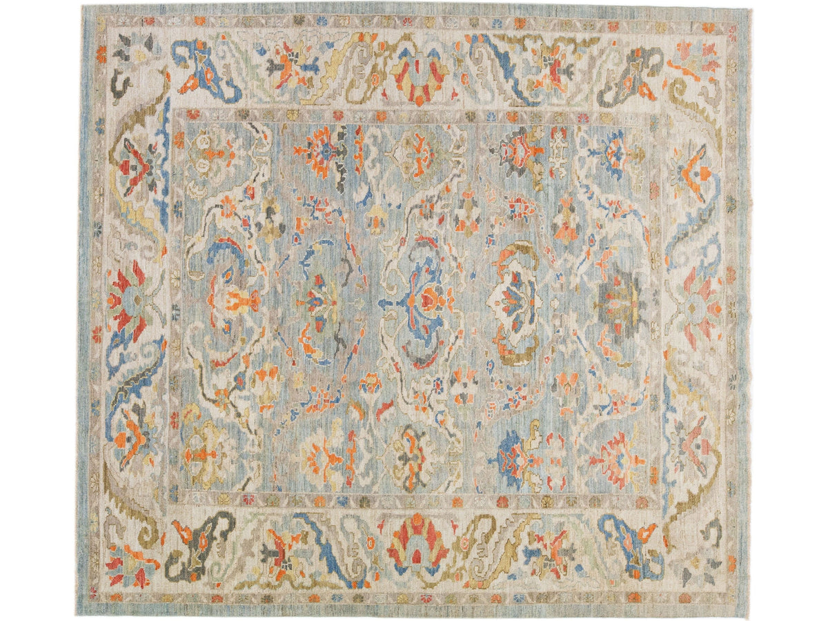 Modern Sultanabad Wool Rug 9 X 10