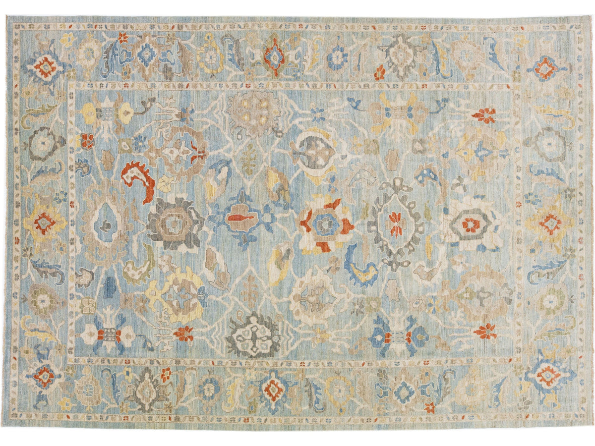 Modern Sultanabad Wool Rug 10 X 14