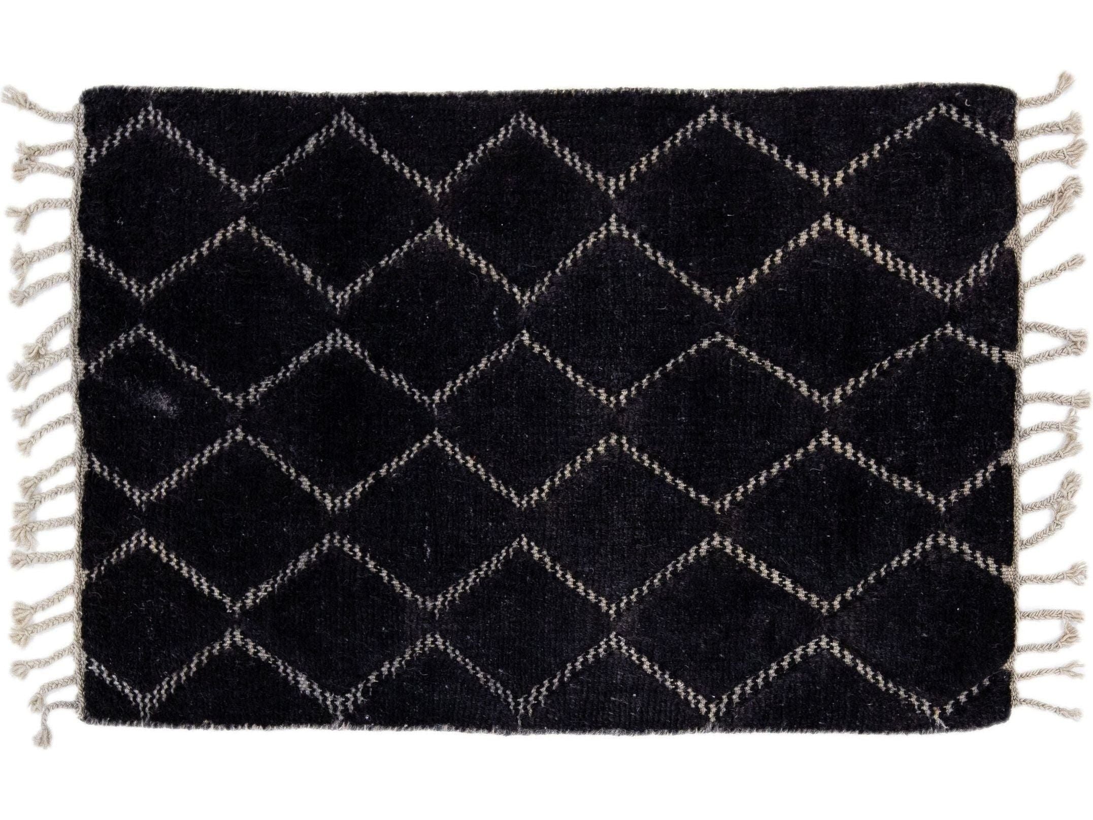 Modern Moroccan Style Custom Wool Rug