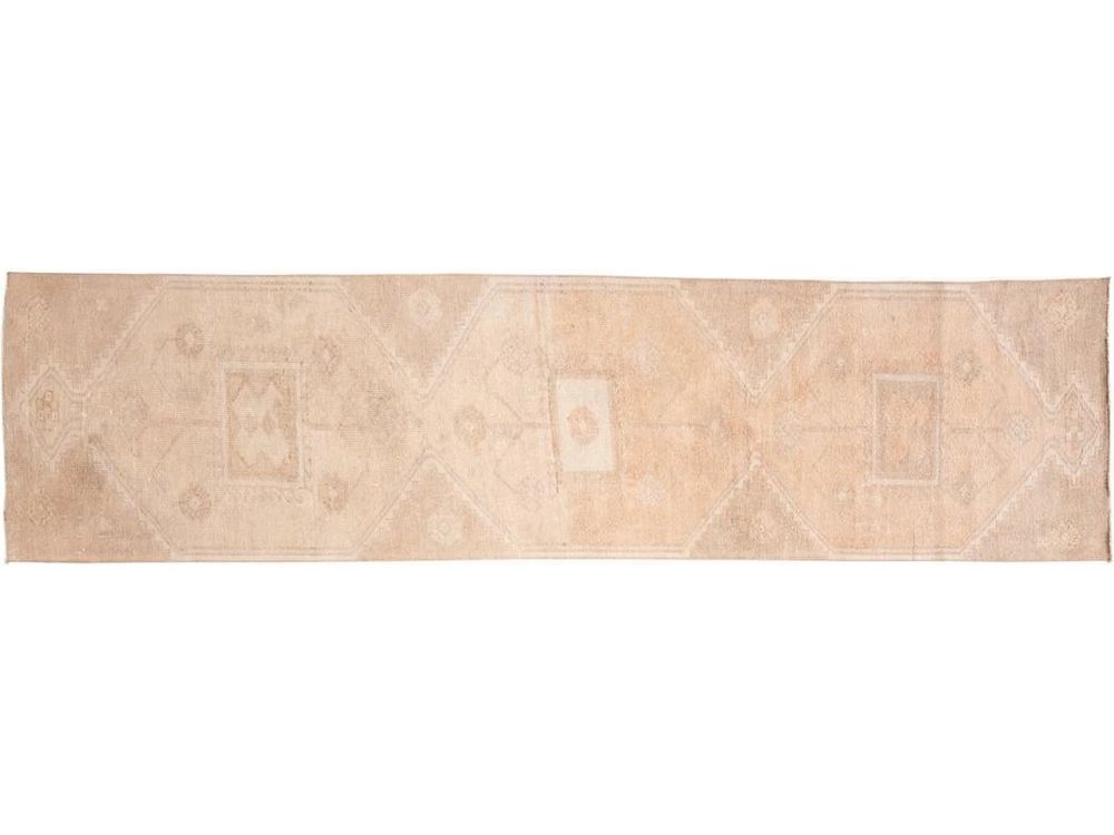 Mid-20th Century Vintage Turkish Wool Runner, 3 X 12