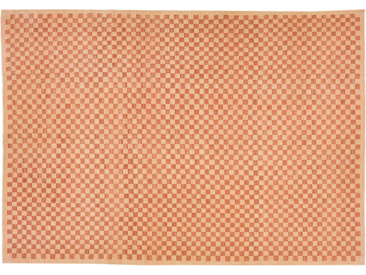 Modern Kilim Wool Rug 10 X 14