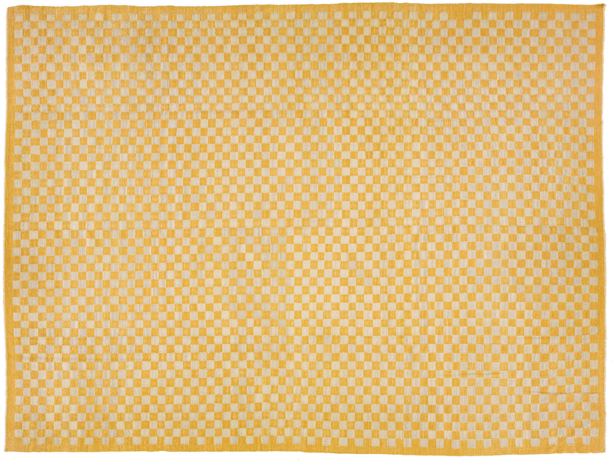 Modern Kilim Wool Rug 11 X 14