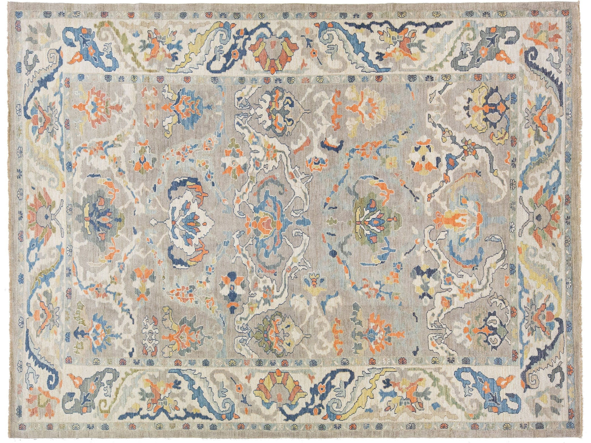 Modern Sultanabad Wool Rug 10 X 13