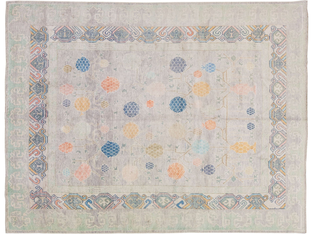Modern Khotan Wool Rug 8 X 11