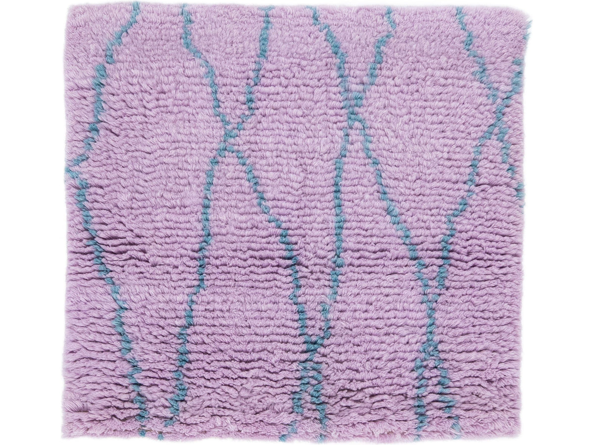 Modern Moroccan Wool Custom Rug