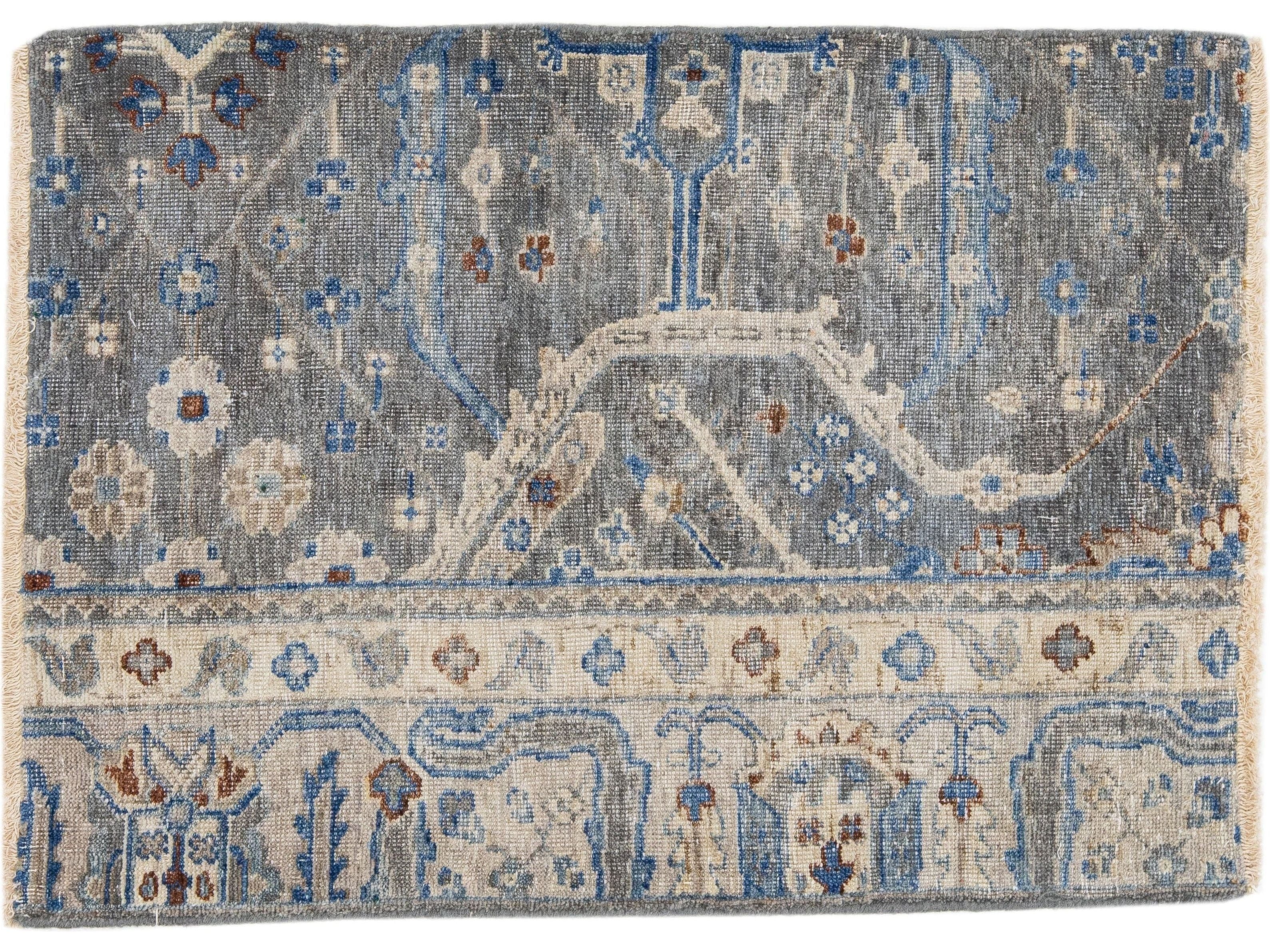 Modern Mahal Style Custom Wool Rug