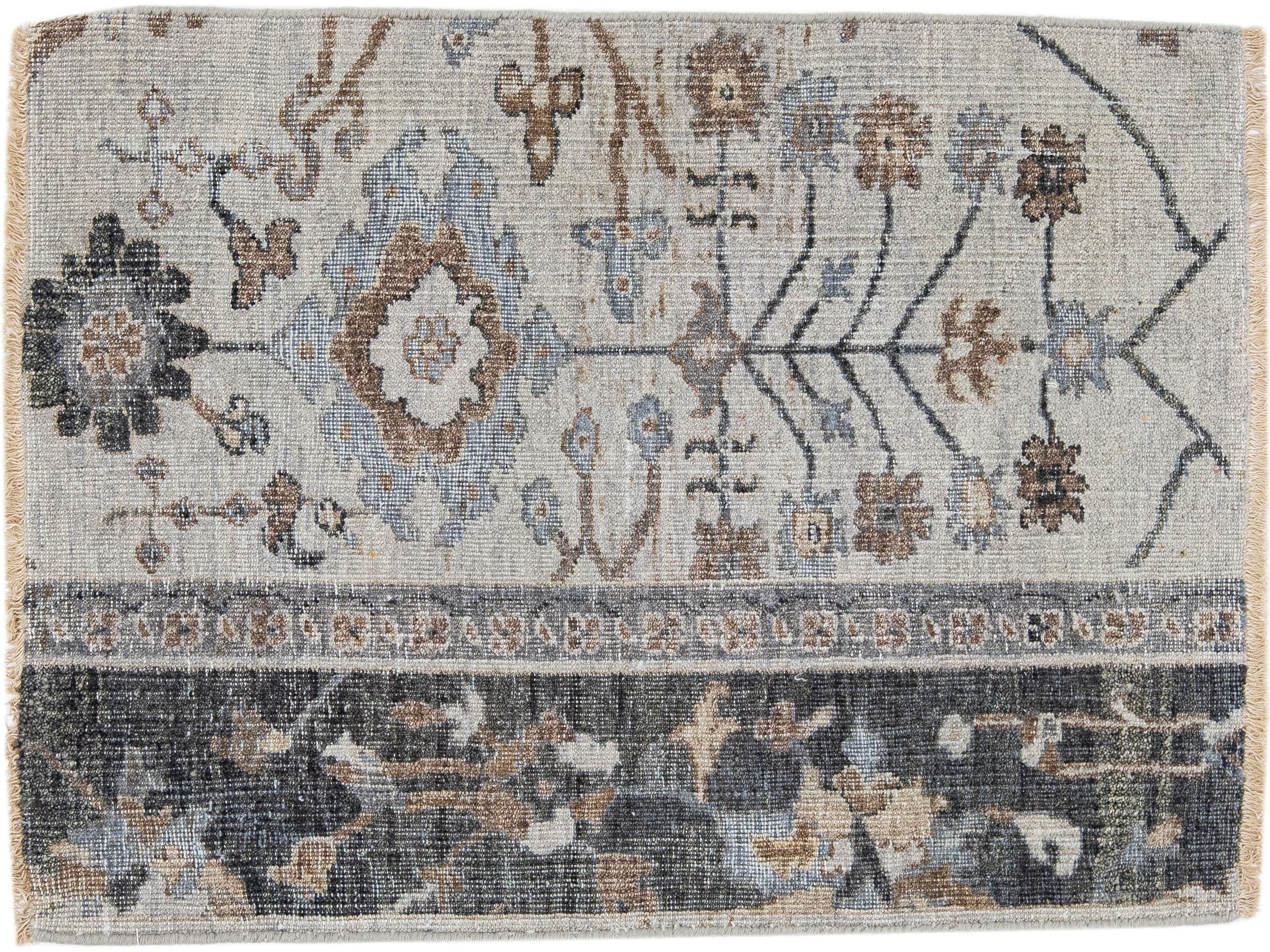 Modern Mahal Style Custom Wool Rug