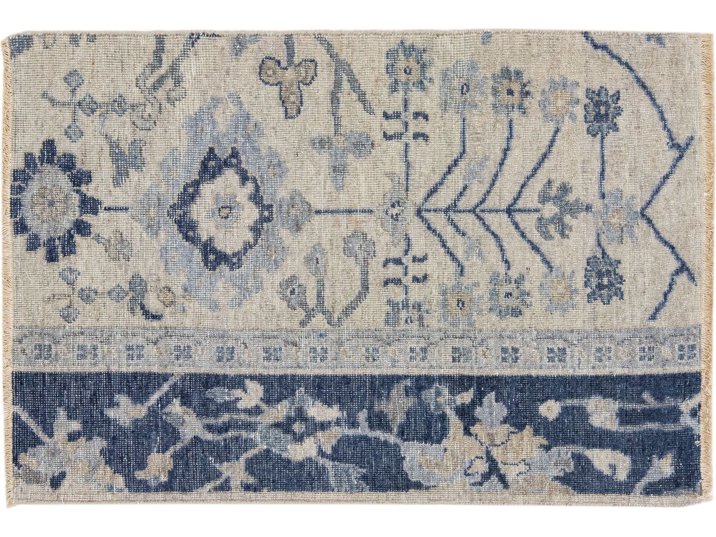 Modern Mahal Style Custom Wool Rug