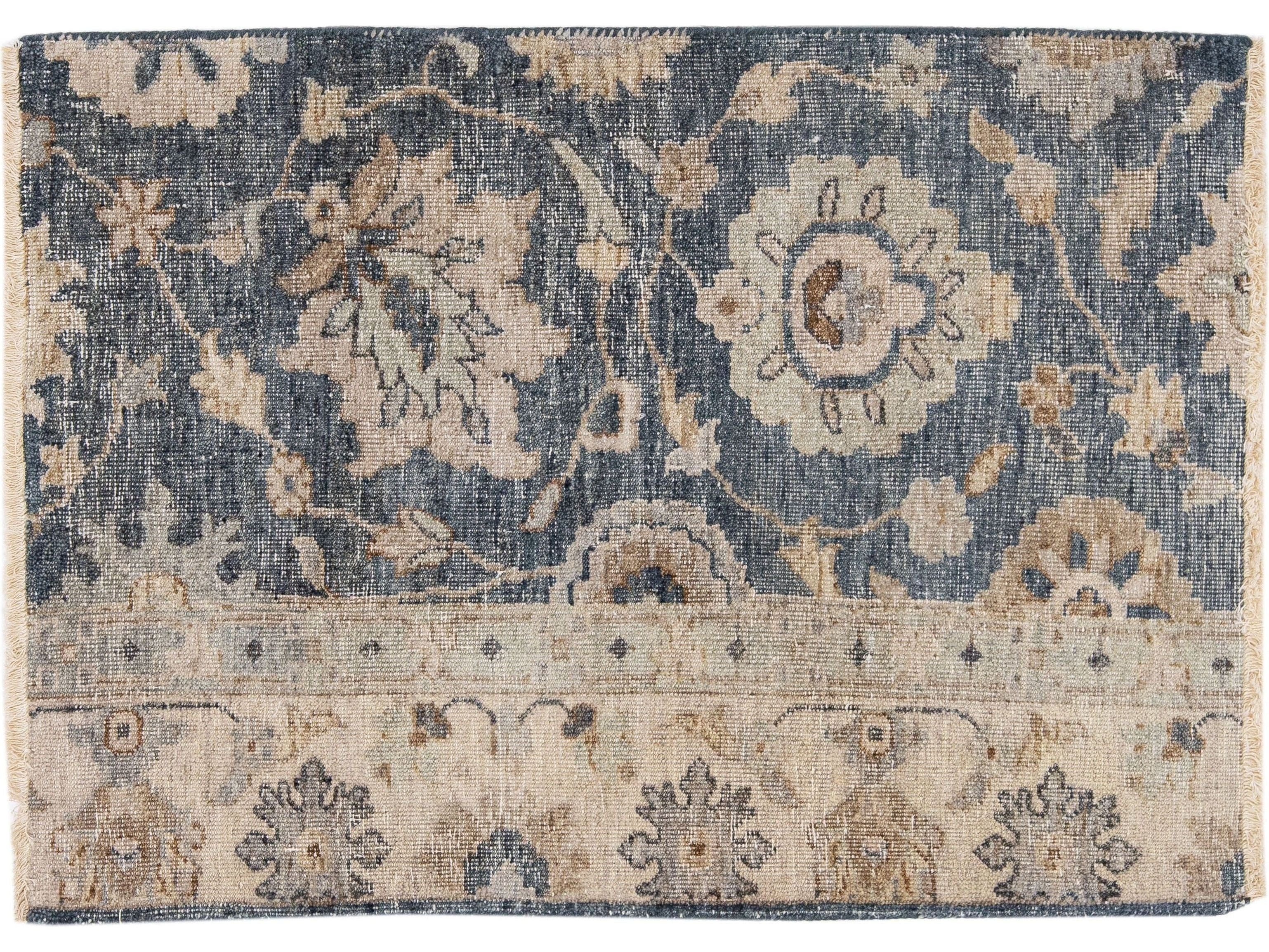 Modern Mahal Style Custom Wool Rug
