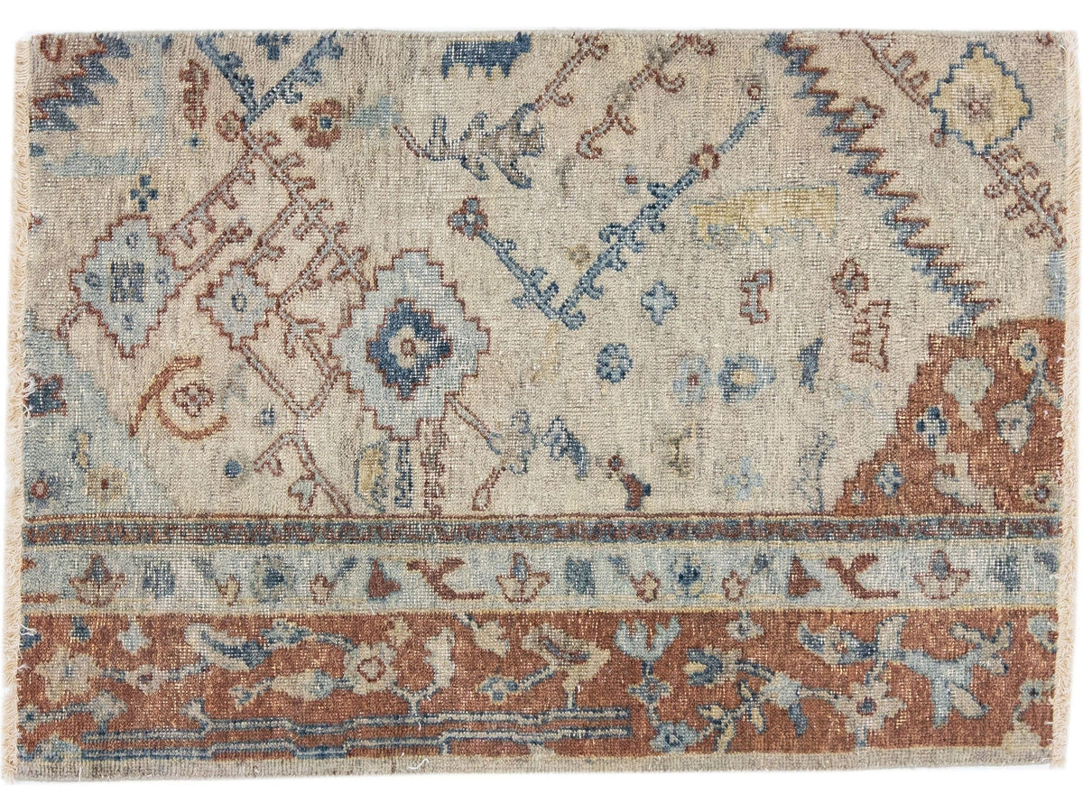 Modern Mahal Style Wool Custom Rug