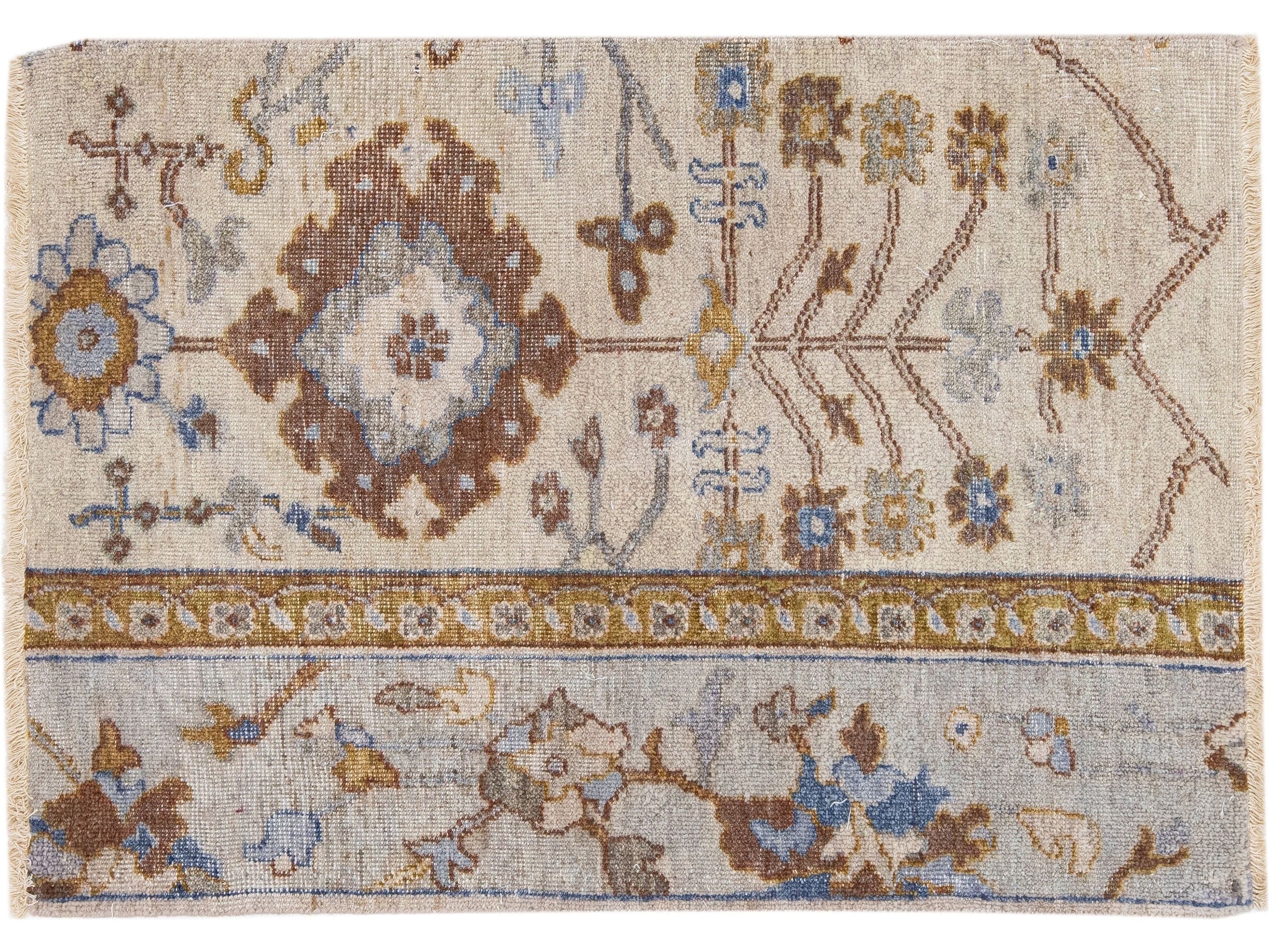 Modern Mahal Style Custom Wool Rug