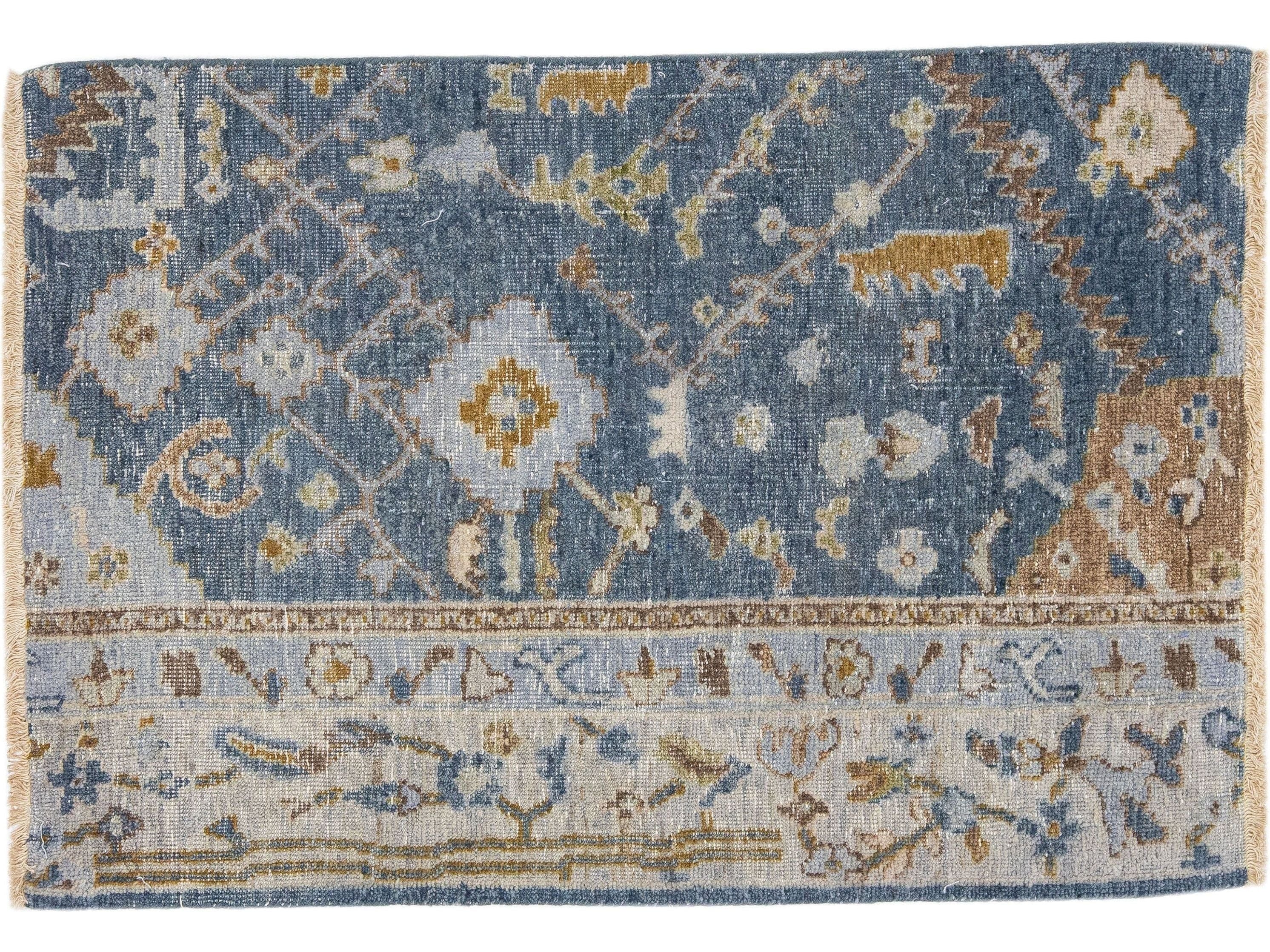 Modern Mahal Style Custom Wool Rug