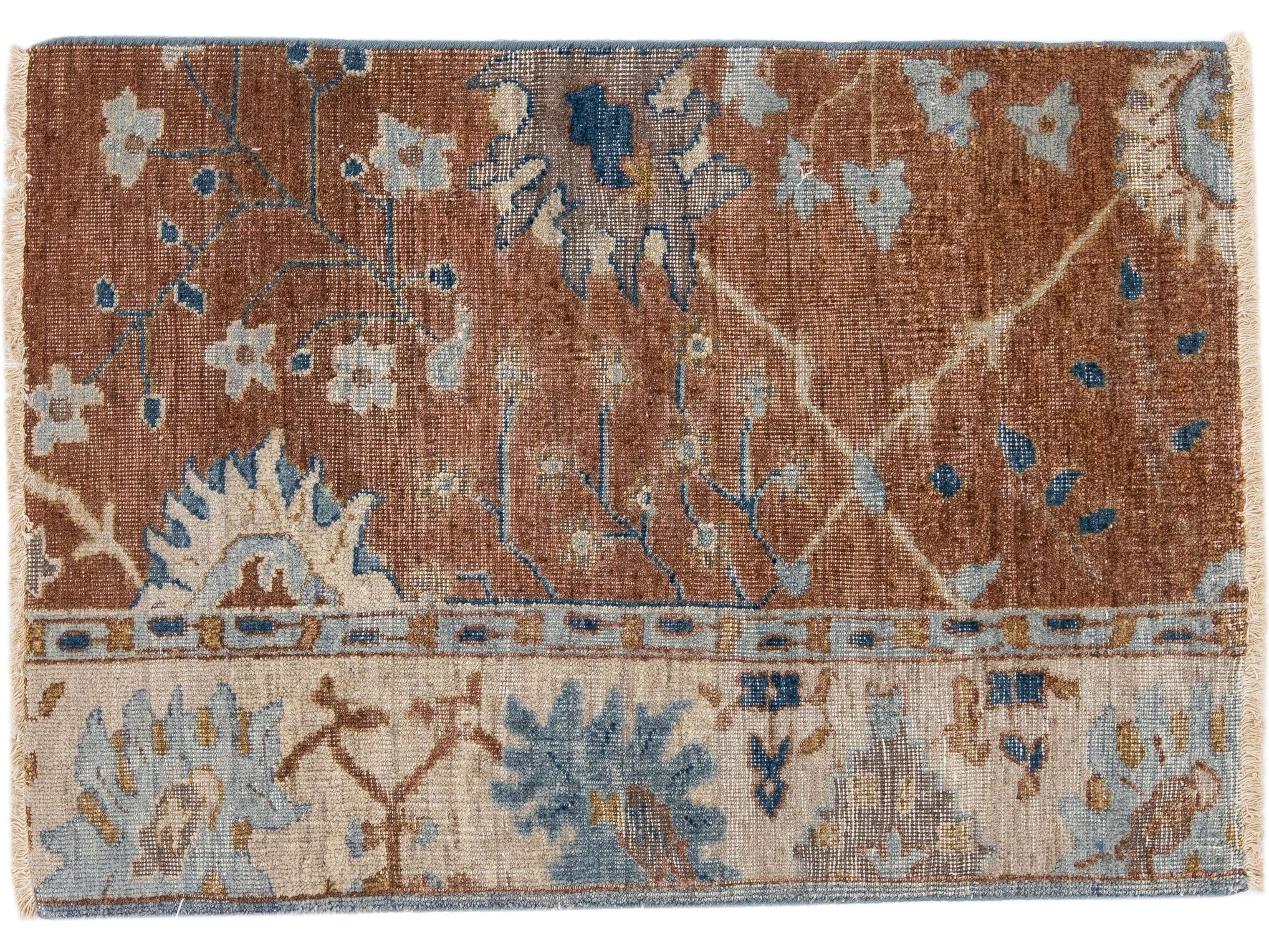 Modern Mahal Style Custom Wool Rug