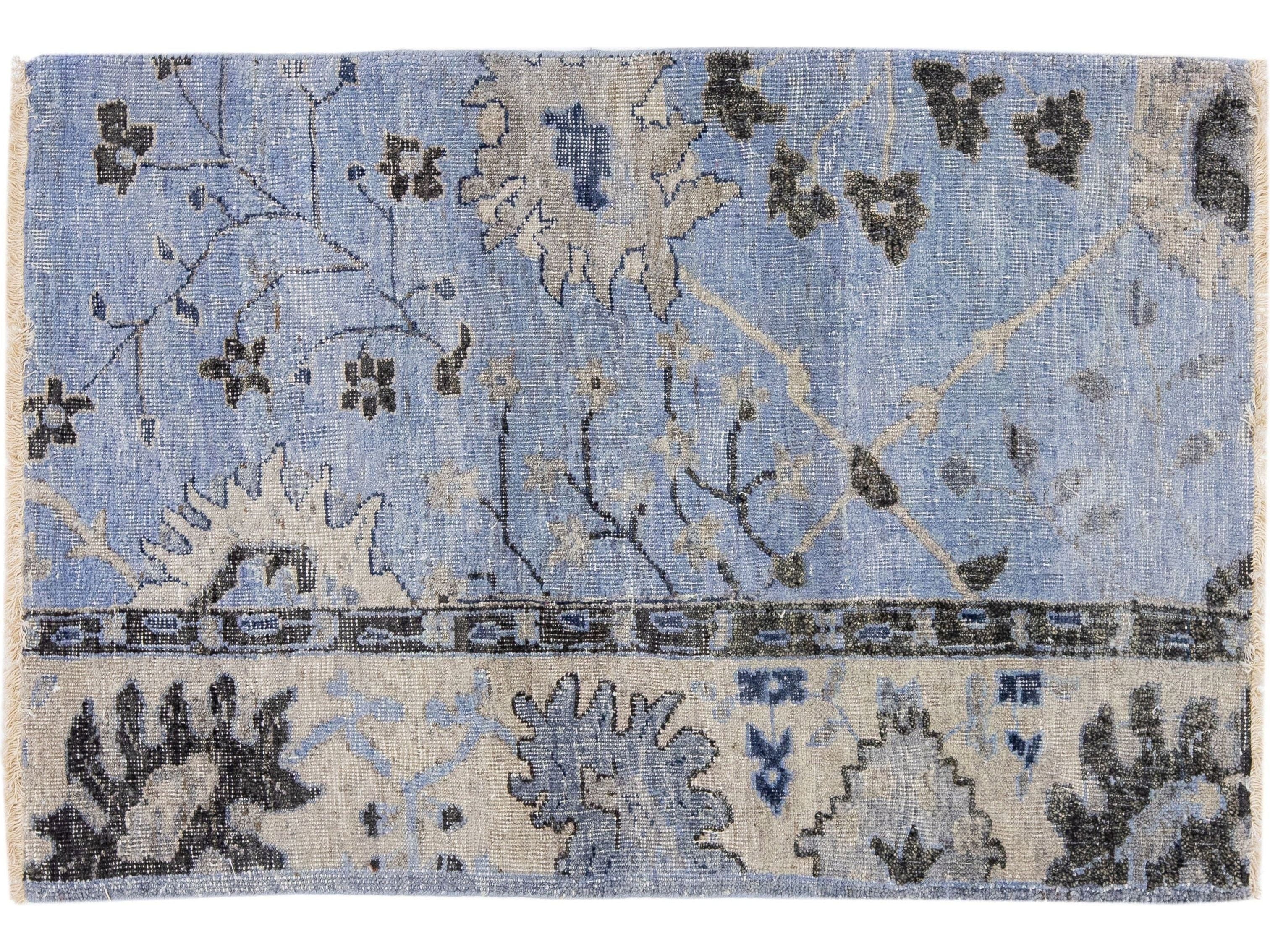 Modern Mahal Style Custom Wool Rug