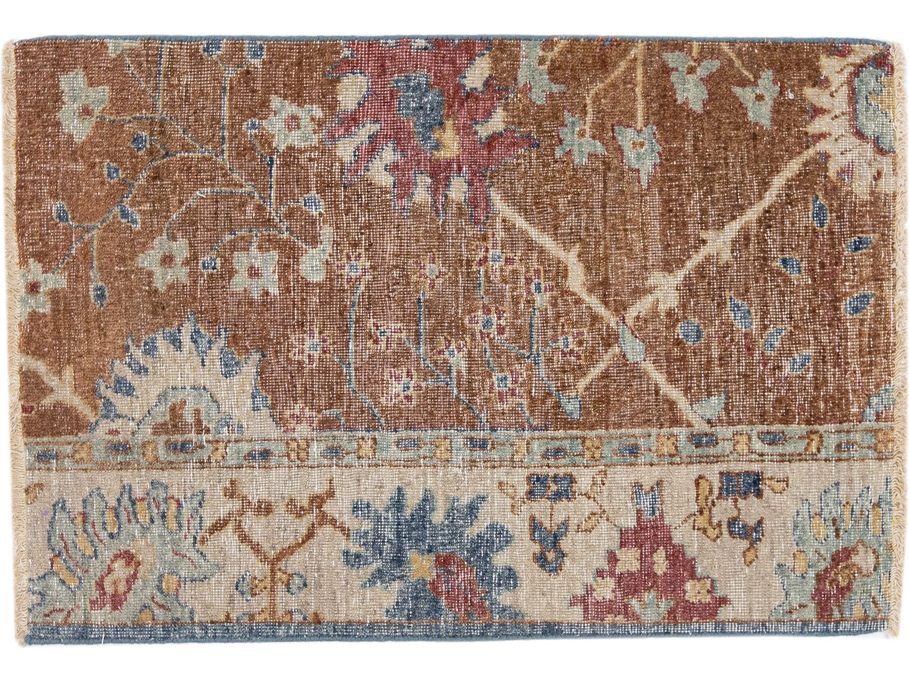 Modern Mahal Style Custom Wool Rug
