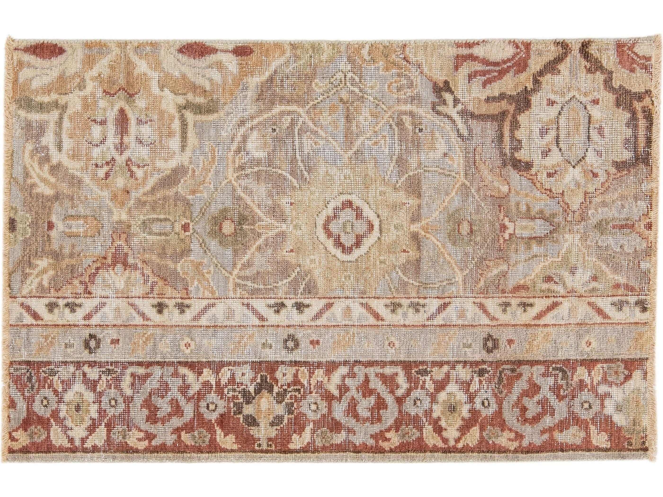 Modern Mahal Style Custom Wool Rug