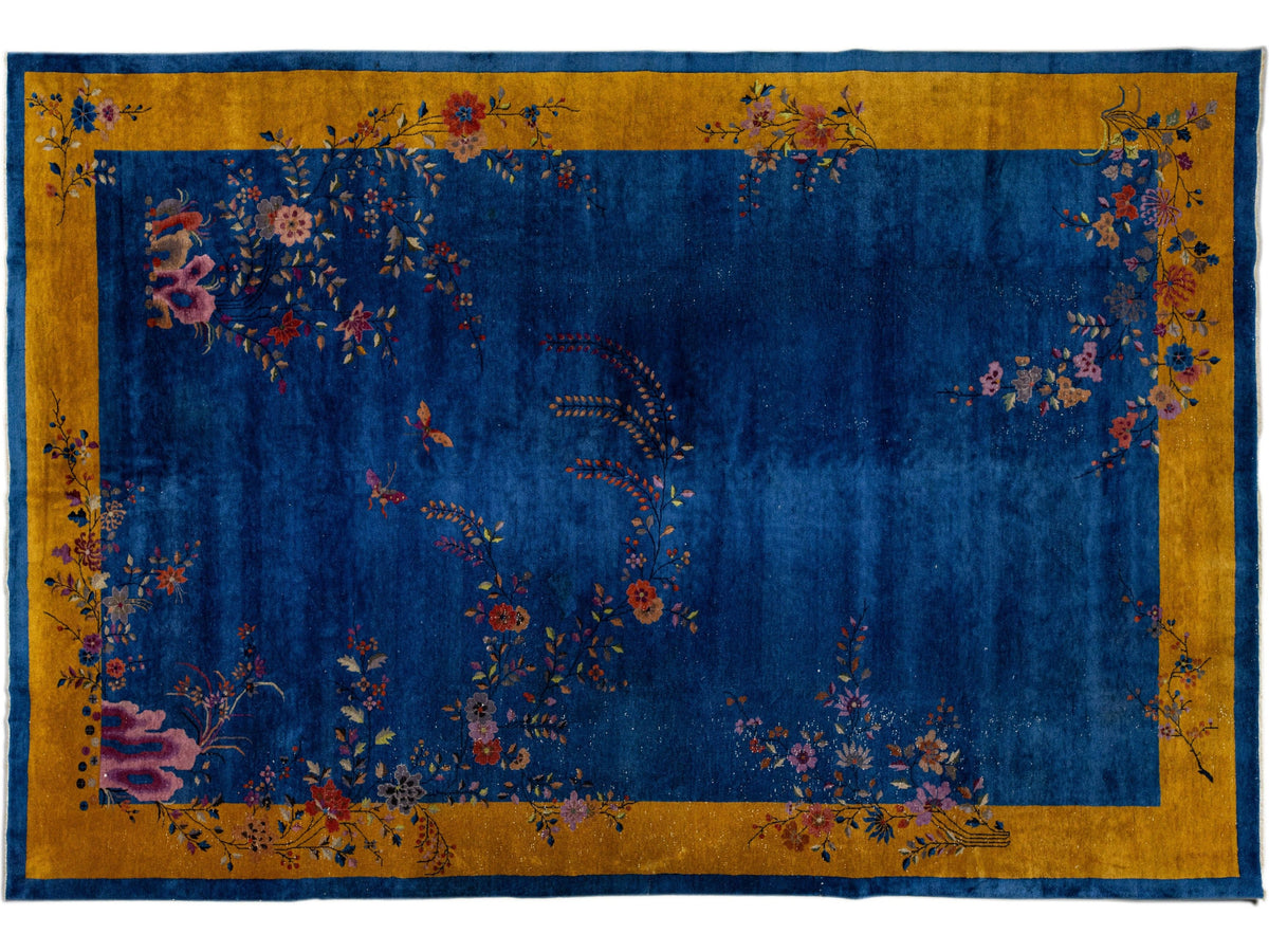 Antique Art Deco Chinese Rug 10 X 15