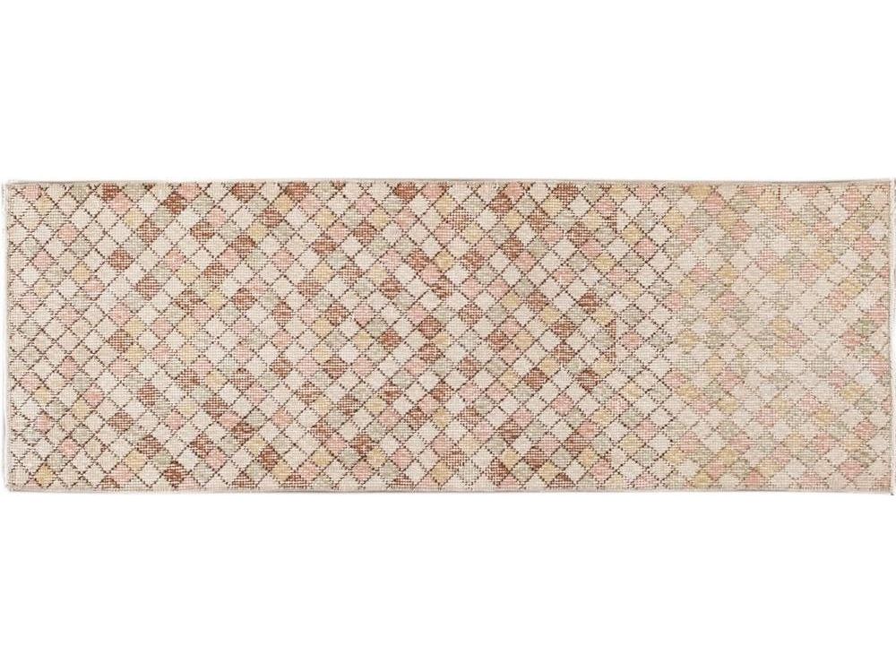 Vintage Art Deco Wool Runner 2 X 5