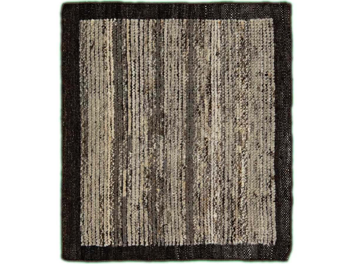 Modern Moroccan Wool Custom Rug