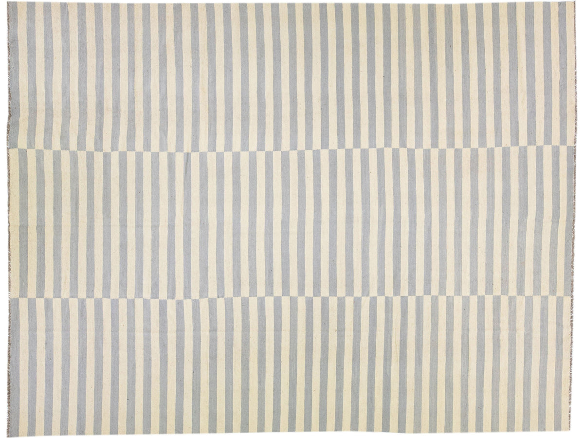 Modern Kilim Wool Rug 12 X 16