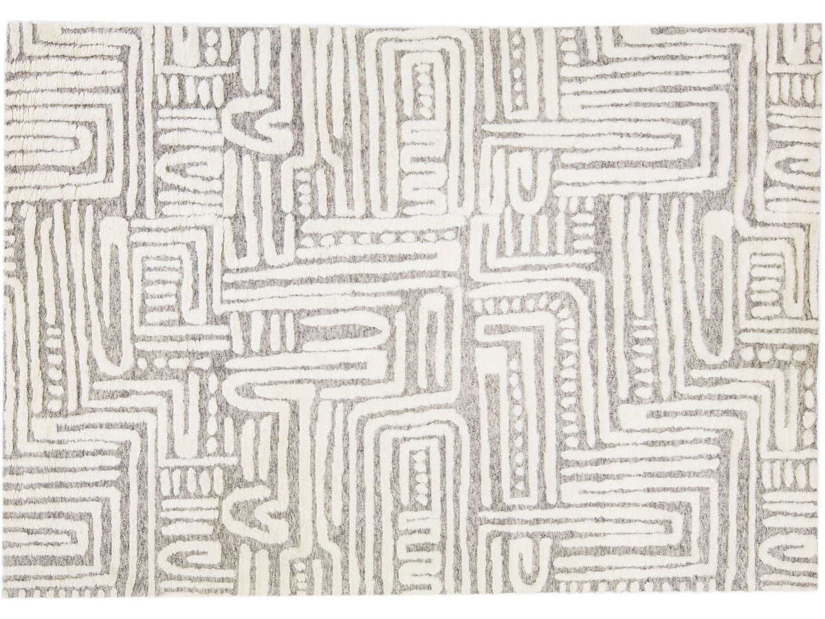 Modern Safi Wool Rug 10 X 14