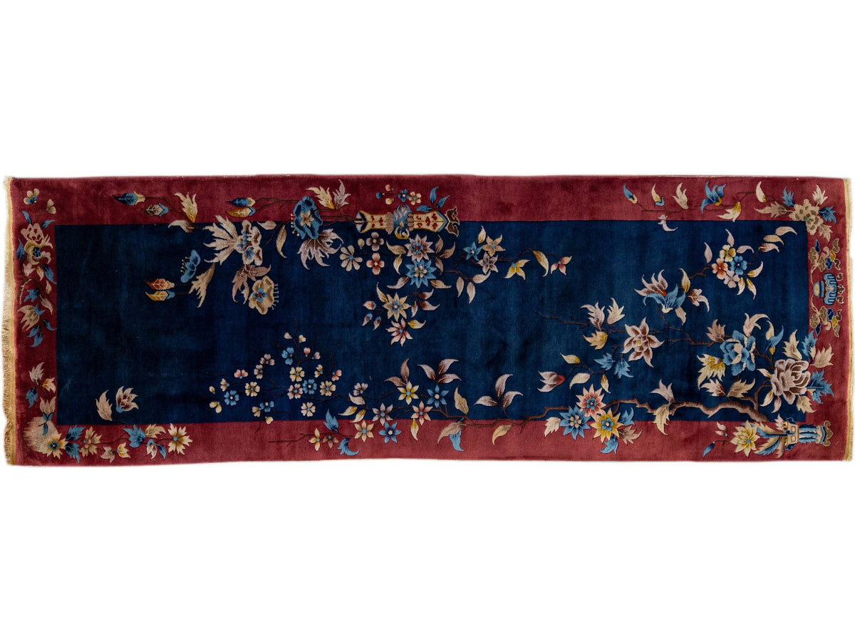 Antique Art Deco Chinese Runner 4 X 11