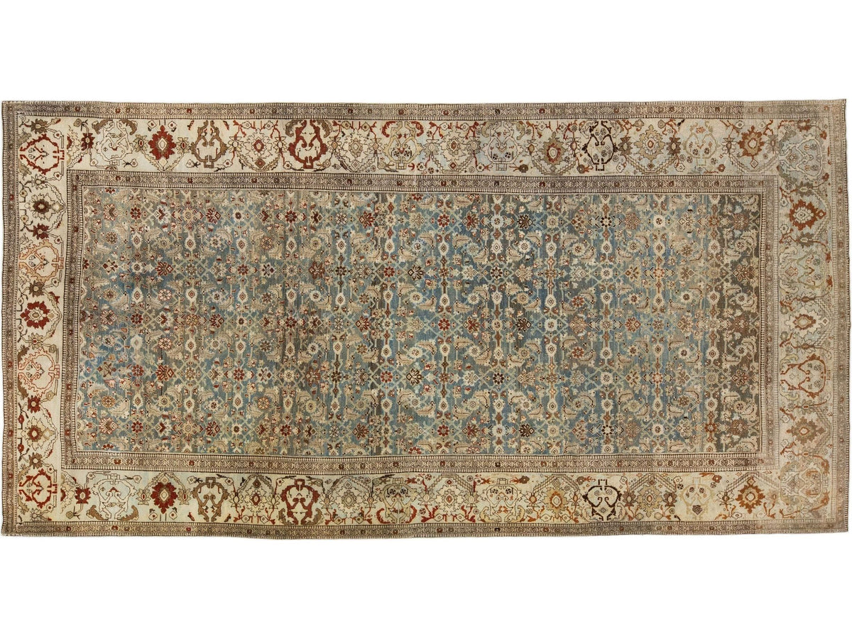 Antique Bidjar Wool Rug 7 X 14