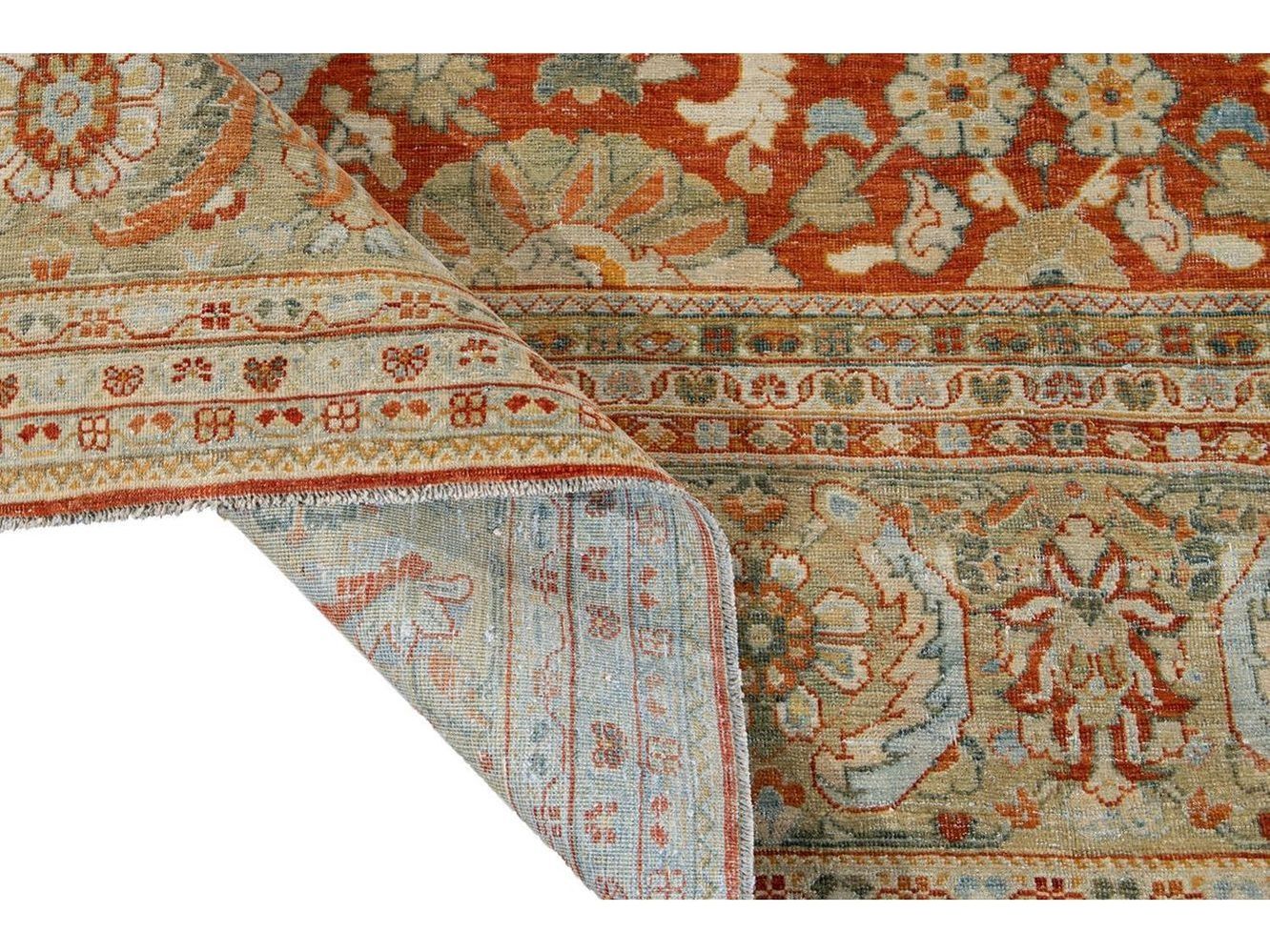Vintage Tabriz Wool Rug 10 X 13