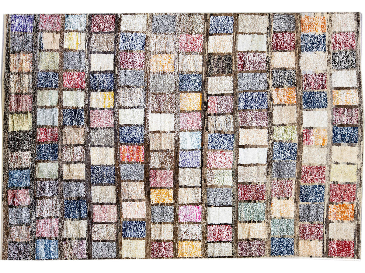 Modern Turkish Tulu Wool Rug 10 X 15