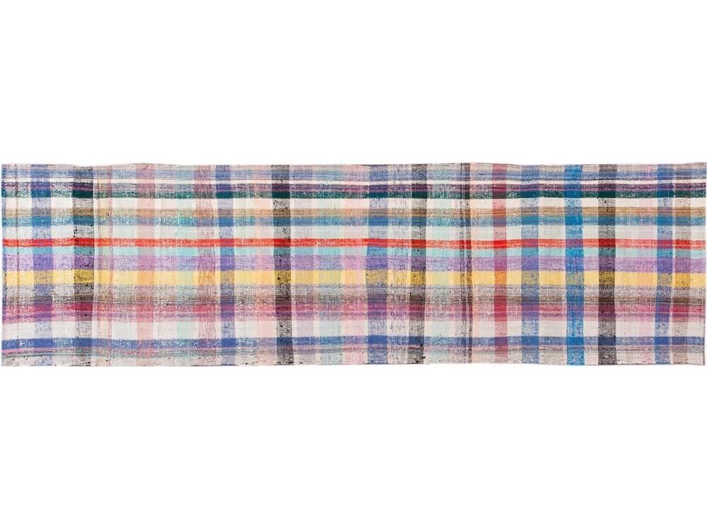 Vintage Flat-Weave Wool Runner 4 X 13