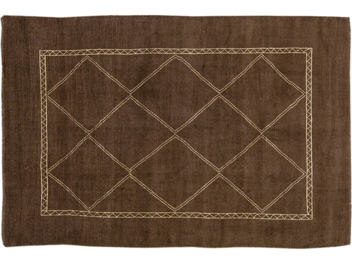 Vintage Moroccan Wool Rug 7 X 10