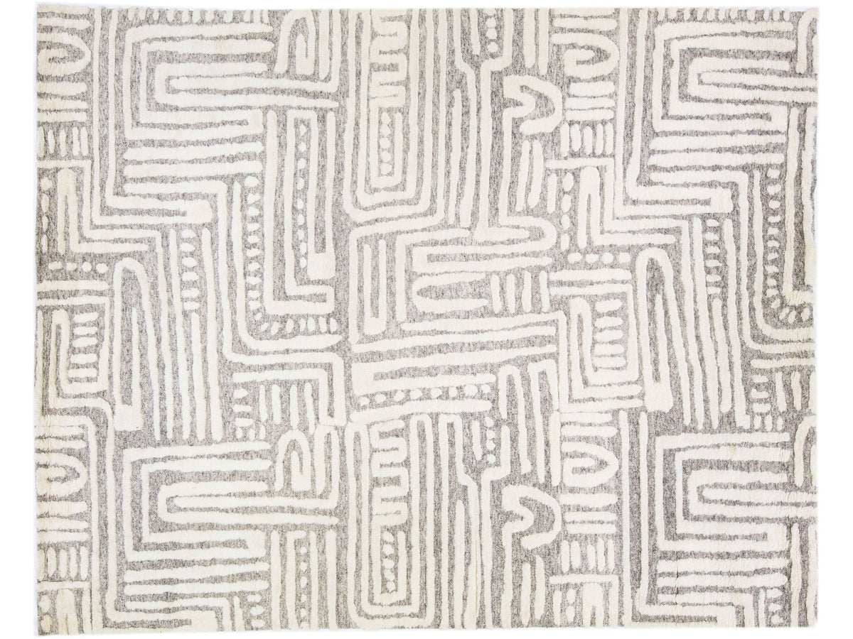 Modern Safi Wool Rug 12 X 15